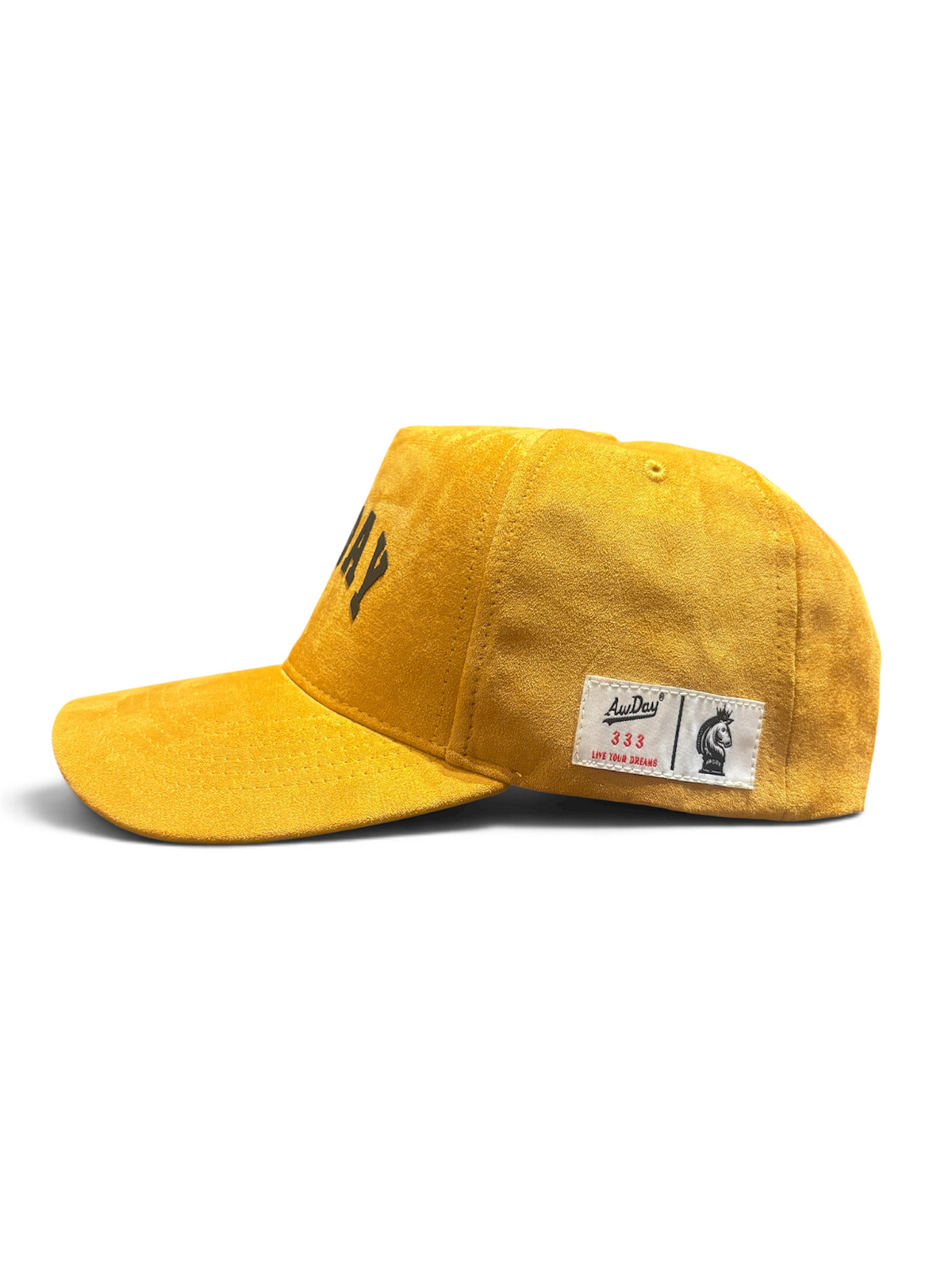 AWDAY®️ Gold Suede SnapBack