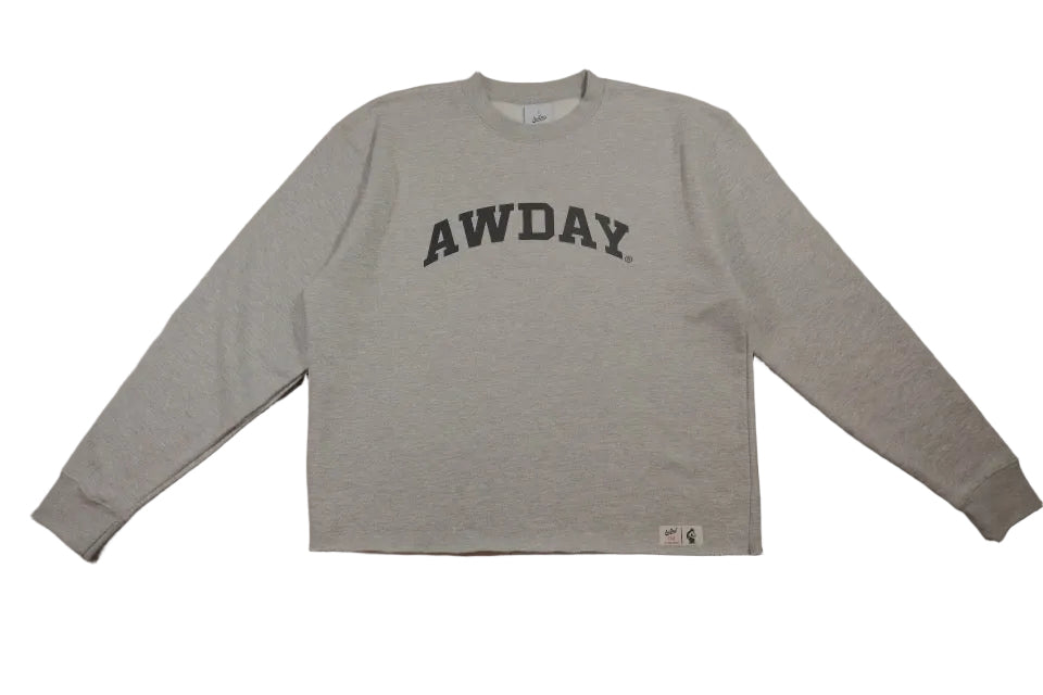 AWDAY®️ CROP CREWNECK SWEATER