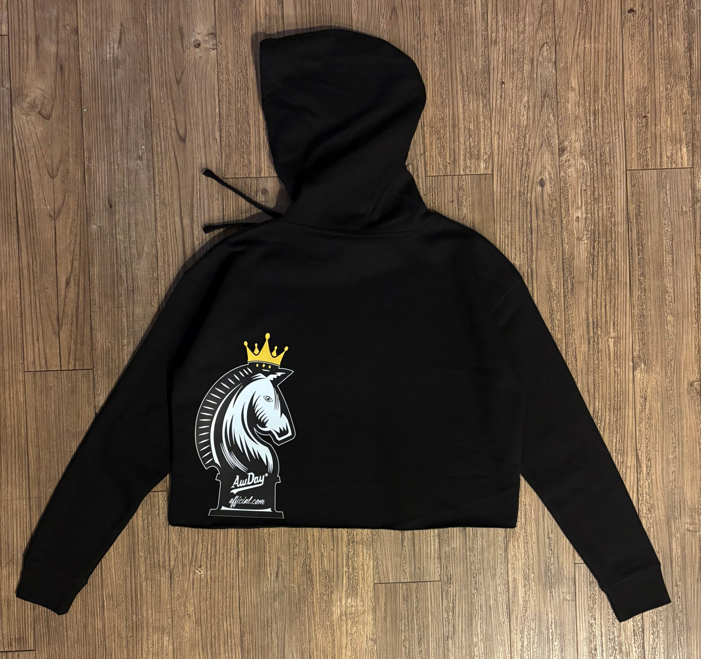 Women’s AWDAY Crop Hoodie with Horse logo limited edition