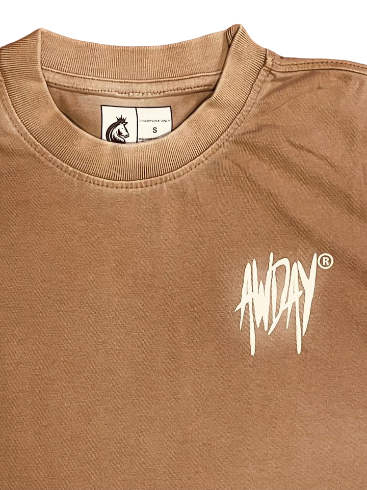 AwDay® "Los Angeles" Box Tee (Brown)