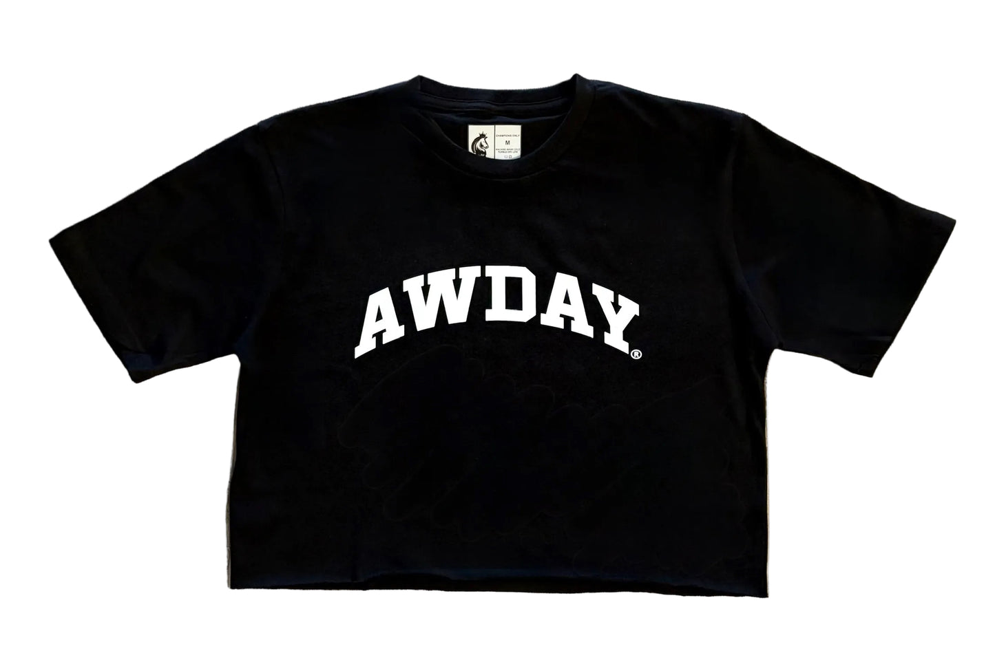 AWDAY®️ College Curved crop top