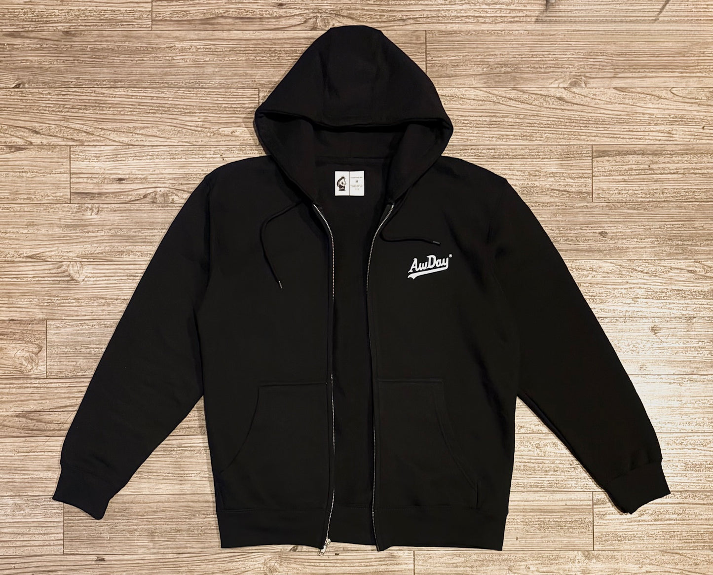 AWDAY “Original Slanted” LOGO zip up hoodie