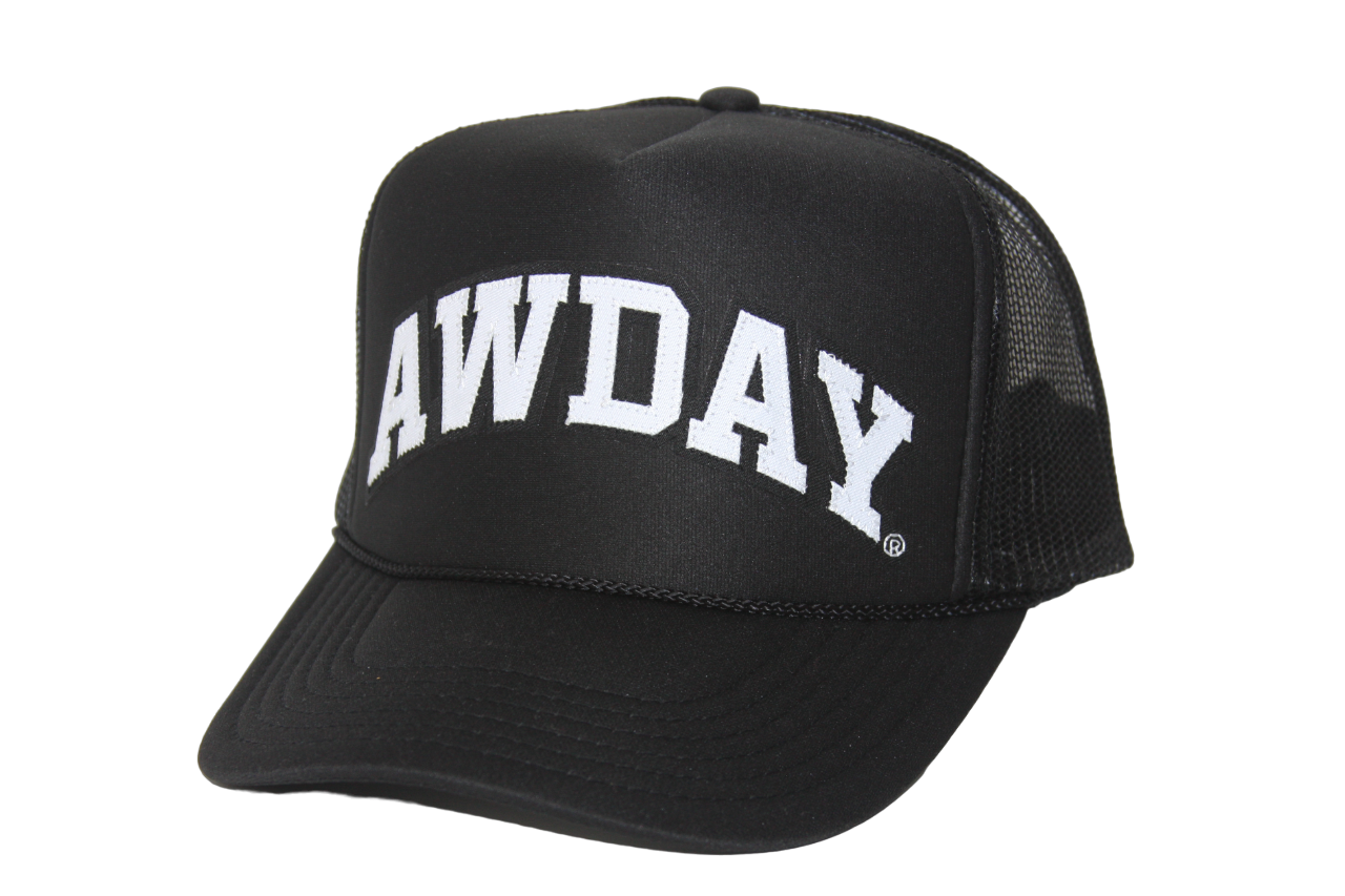 AwDayยฎ ๐๐ฅ๐๐๐ค/๐๐ก๐ข๐ญ๐ Trucker Hat