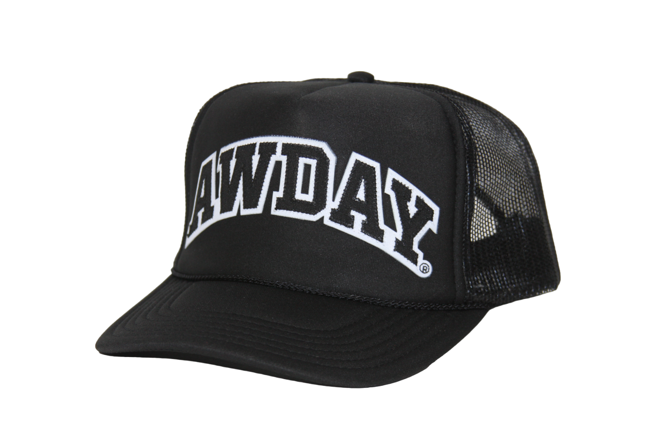 AwDayยฎ ๐๐ฅ๐๐๐ค/๐๐ก๐ข๐ญ๐ Trucker Hat