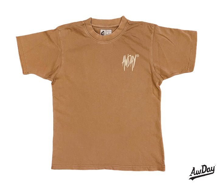 AwDay® "Los Angeles"  Box Tee (Brown)