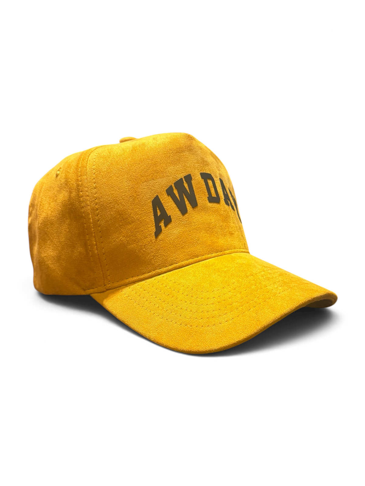 AWDAY®️ Gold Suede SnapBack